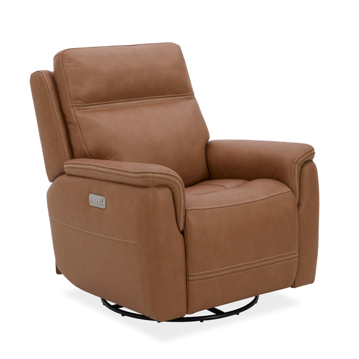 Sawyer - Swivel Glider With Power Headrest, Lumbar, Heat & Massage