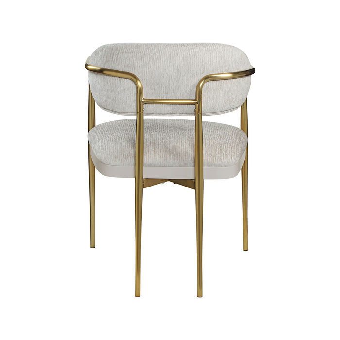 Zayn - Arm Chair (Set of 2) - Beige / Gold