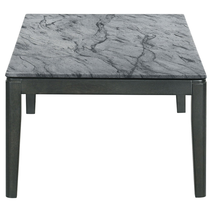 Tryon - Marble 2 Piece Coffee And End Table Set - Gray