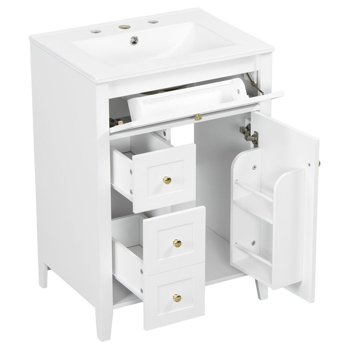 Modern Black Bathroom Vanity With Sink