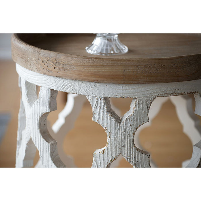 Stylish Rustic Round Wooden Table