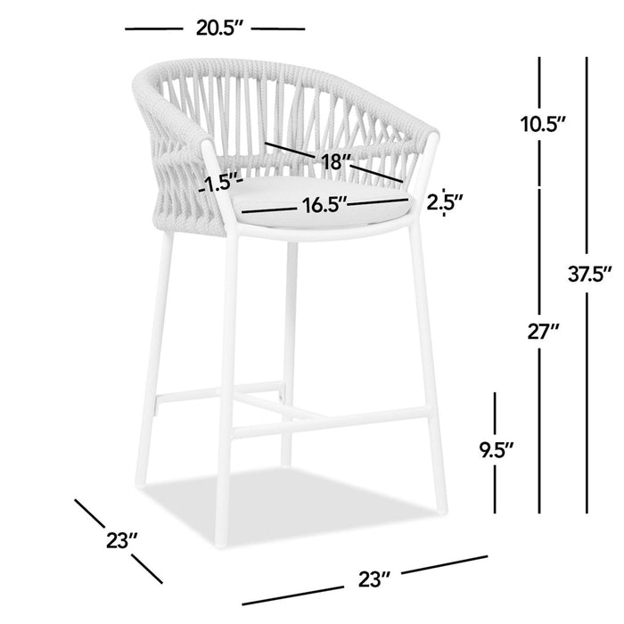 Maiden - Patio Counter Stool Sunproof Olefin (Set of 2)