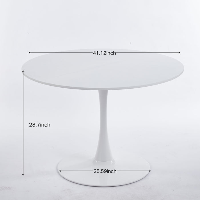 Tulip Dining Table For 4 - 6 People - White