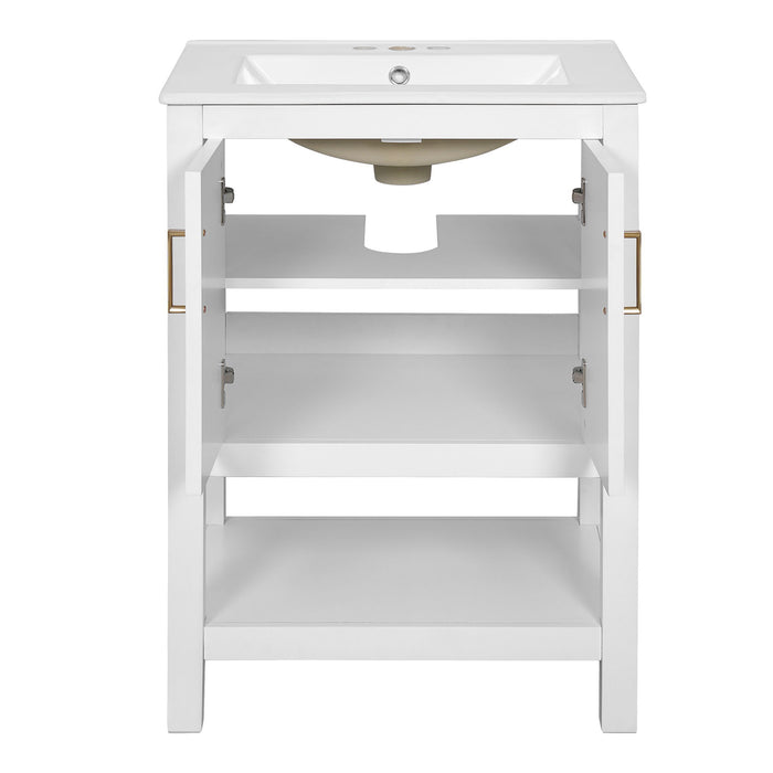 Modern Bathroom Vanity With Elegant Twill Design