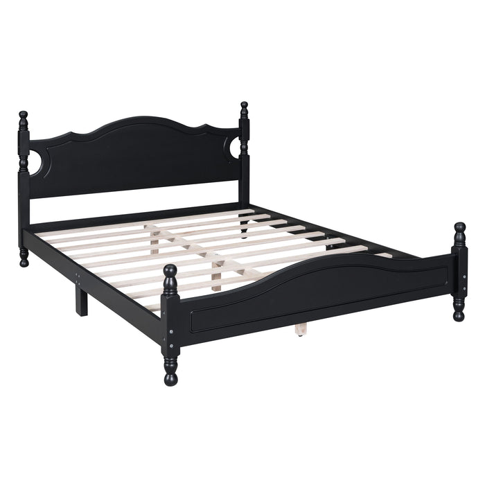 Platform Bed Frame With Slat Support