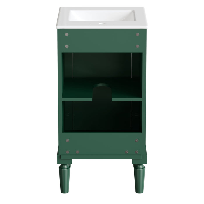 French Style Bathroom Cabinet With Sink, Adjustable Shelf