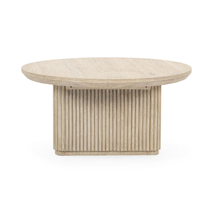 Vander - Solid Wood Round Coffee Table