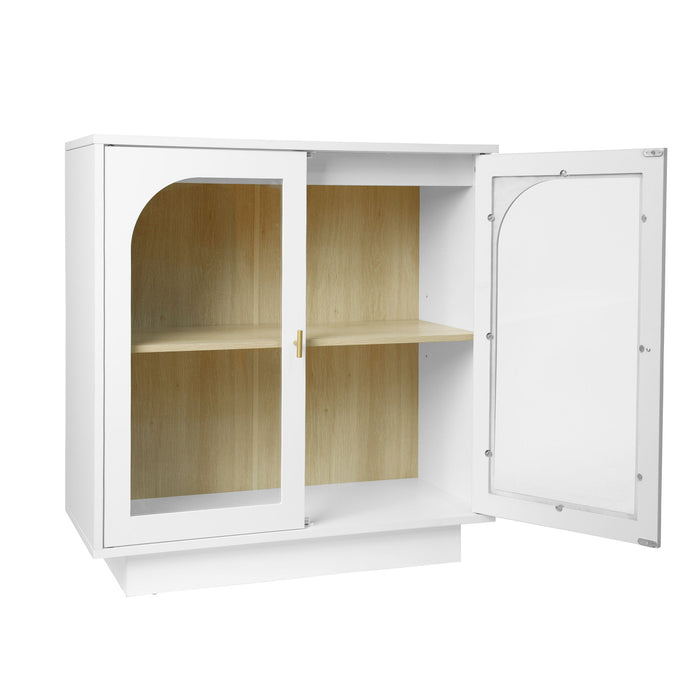 Storage Cabinet With Acrylic Door For Living Room