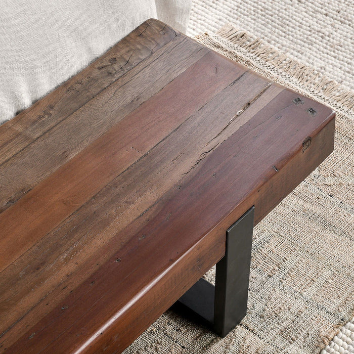 Duarte - Solid Wood Bench - Reclaimed Brown