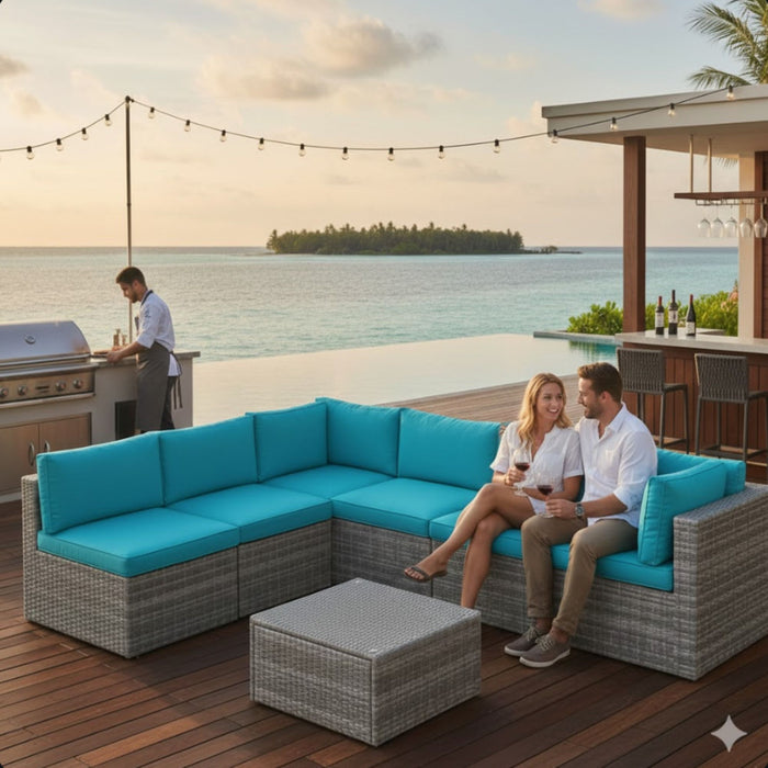 Modern Patio Set With Coffee Table