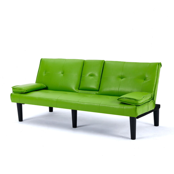 Sofa Bed With Foldable Design And Cup Holder