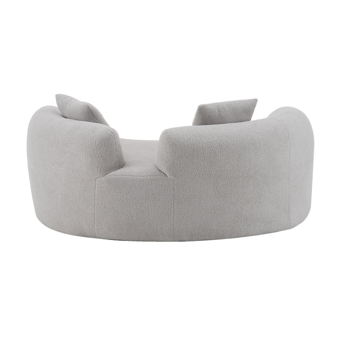 Modern Curved Loveseat