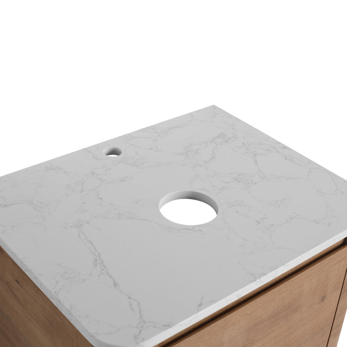 Wall Mounted Bathroom Vanity With Soft Close Door, Excluding Sink