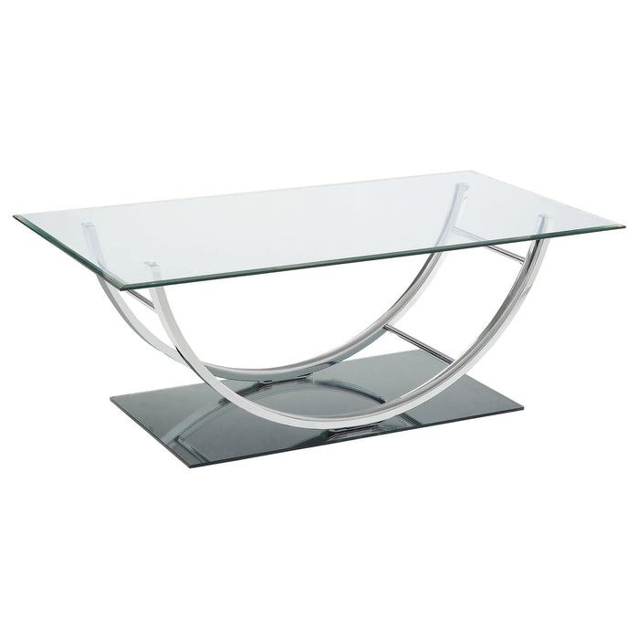 Garrett - 2 Piece Coffee Table Set - Chrome