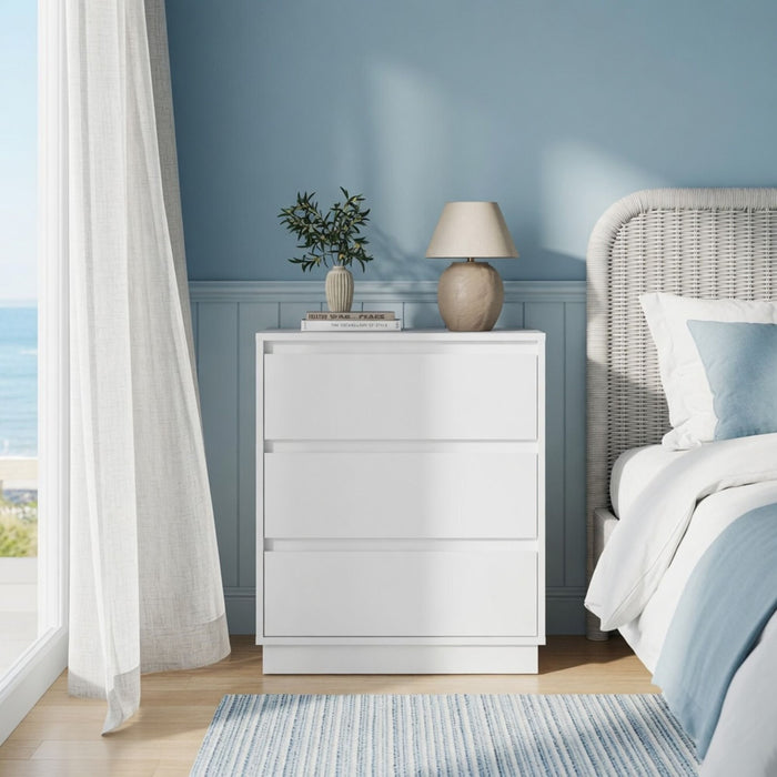 3 Drawer Nightstand, Bedroom Side Table