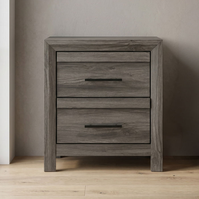 Denver - 2 Drawer Nightstand - Gray