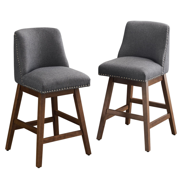 Upholstered Swivel Bar Stool