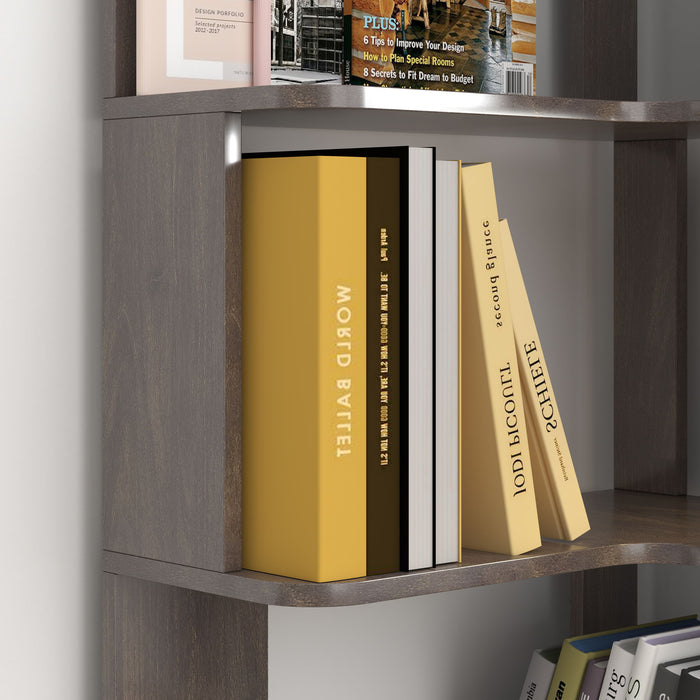 L-Shaped Design Corner Bookshelf