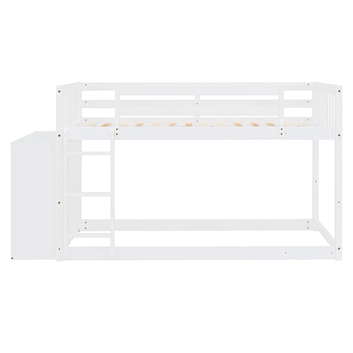 Bunk Bed With 4 Drawers And 3 Shelves