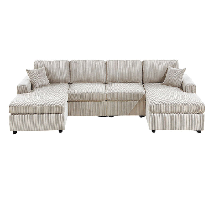 Modern Design Sectional Set With Right And Left Arm Chaise