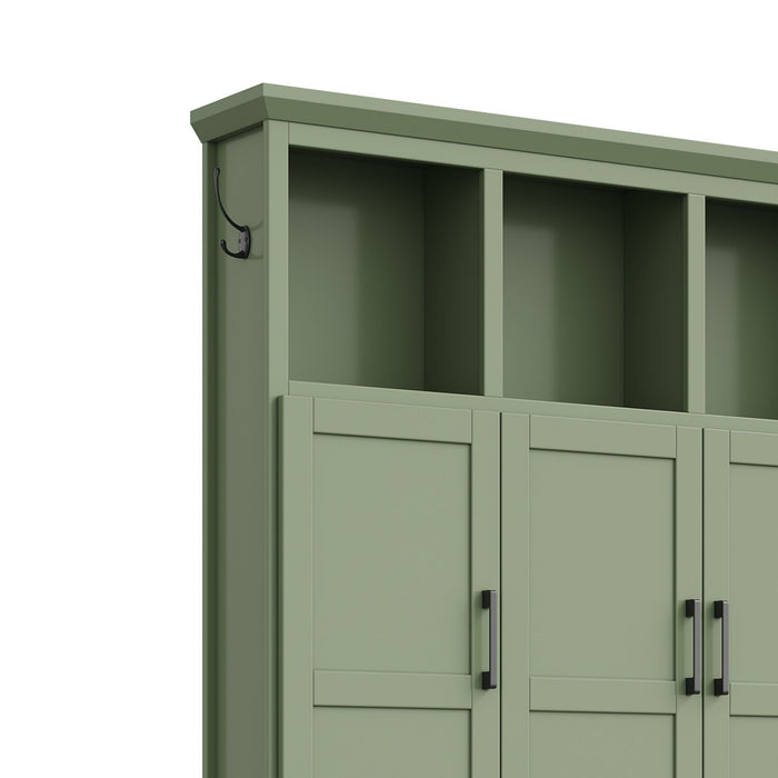 Hall Tree With 4 Hidden Cabinets