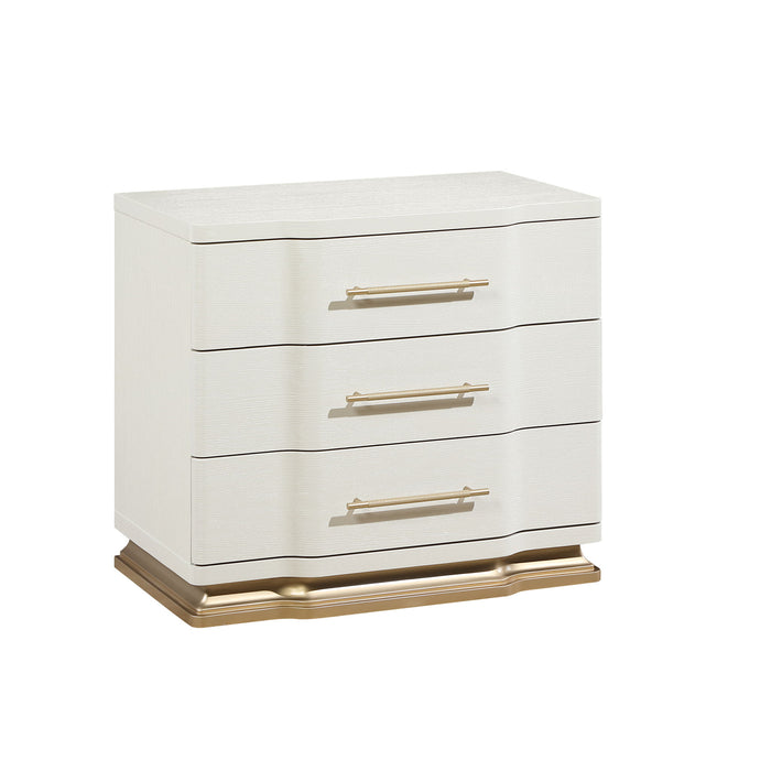 Lexington - 3 Drawer Nightstand - Beige