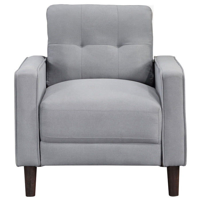 Harvey - Upholstered Tufted Accent Chair - Gray
