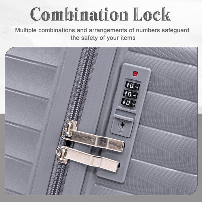 4 Piece Luggage Set, Combination Lock