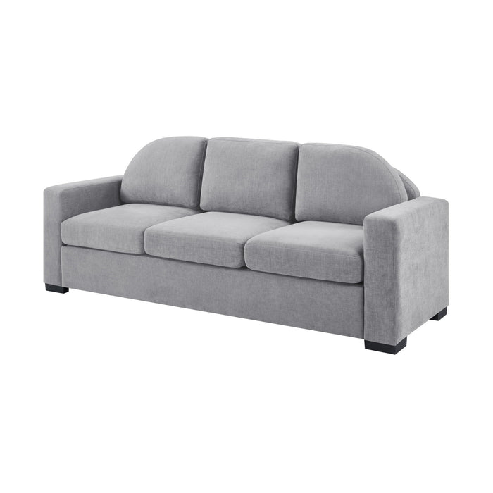 Modern 3 Seater Sofa With Curved Backrest