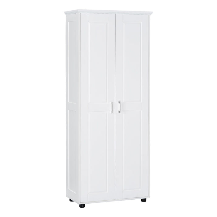 Storage Cabinet With Adjustable Shelves, 2 Doors, Rectangle Design For Bathroom