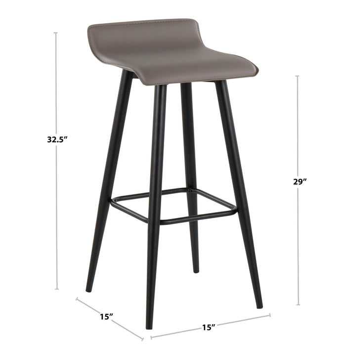 Ale - Contemporary Fixed-Height Bar Stool (Set of 2)