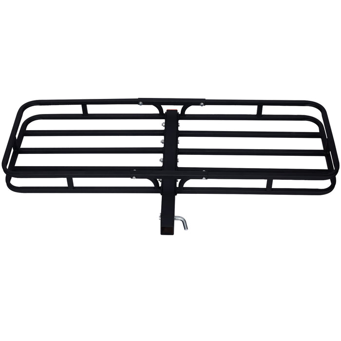 Heavy Duty Steel Hitch Mount Cargo Carrier Rack For SUV, Truck, Car With 2" Receiver - Black