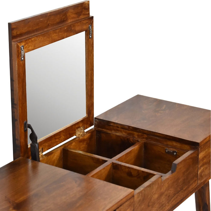 Foldable Mirror Dressing Table