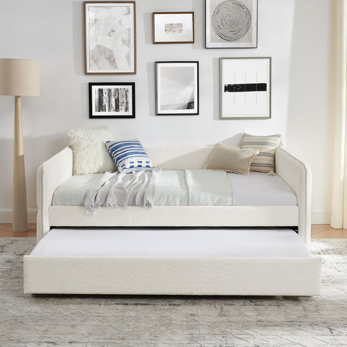 Upholstered Daybed With Pop Up Trundle