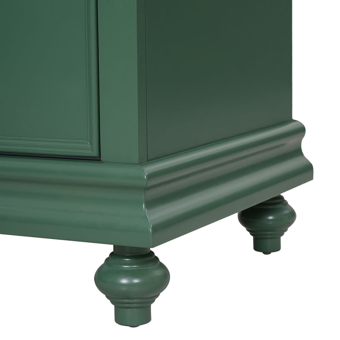 Modern Bathroom Vanity With Tip-Out Drawer And Soft-Close Hinges