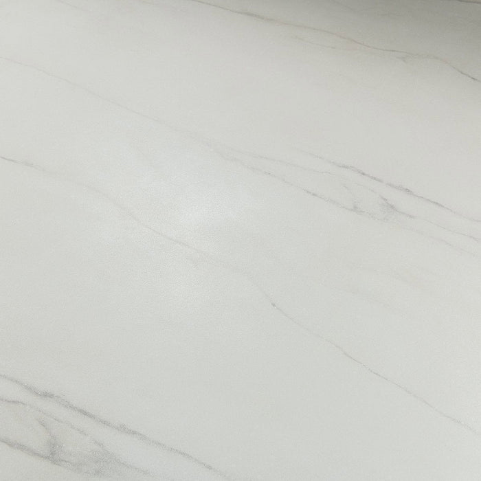 Caspia - 47" Outdoor Round Dining Table - Snowdrift White / Black