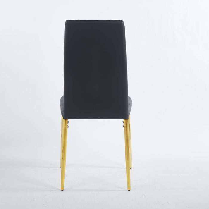 Dining Chair (Set of 4) - Golden Black