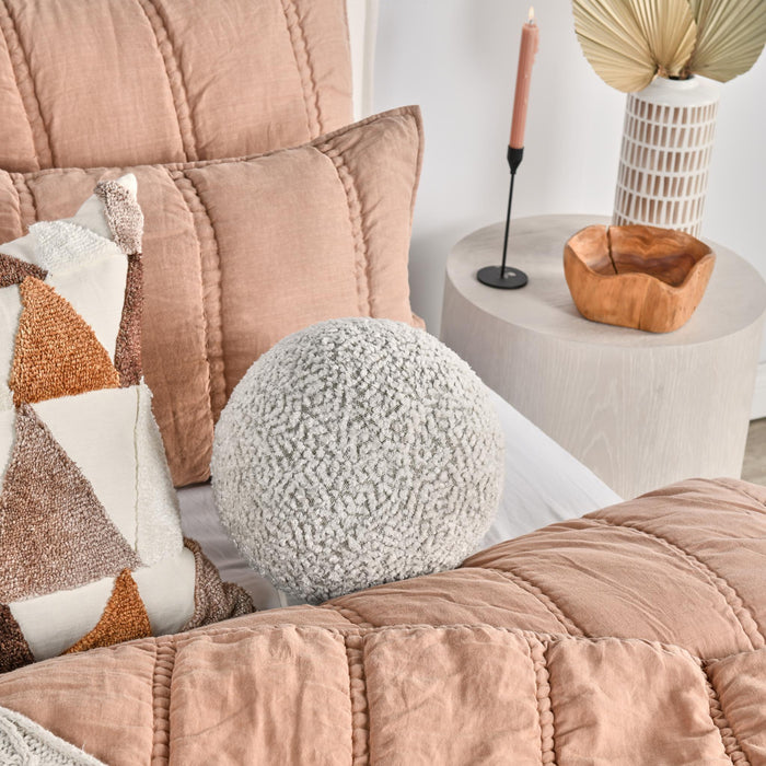 Maris - Round Pillow - Ivory / Natural