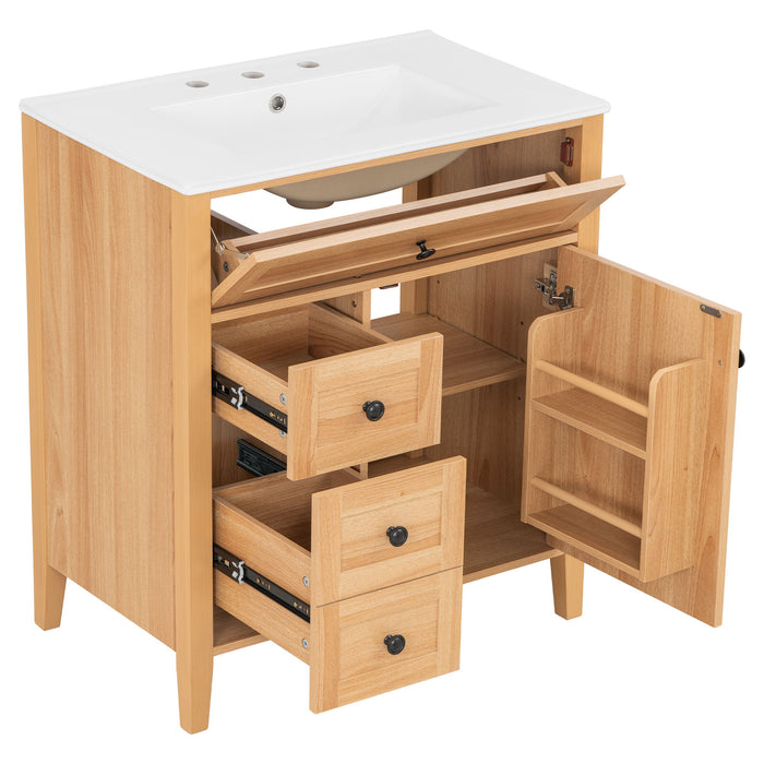 Bathroom Vanity With Sink, Soft Closing Cabinet