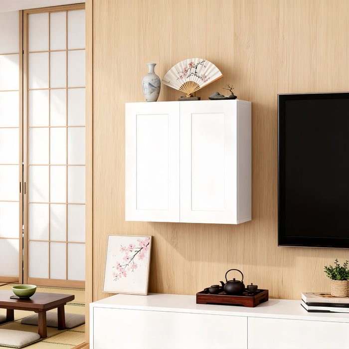 Shaker Wall Cabinet With Soft-Close Doors, Adjustable Shelves