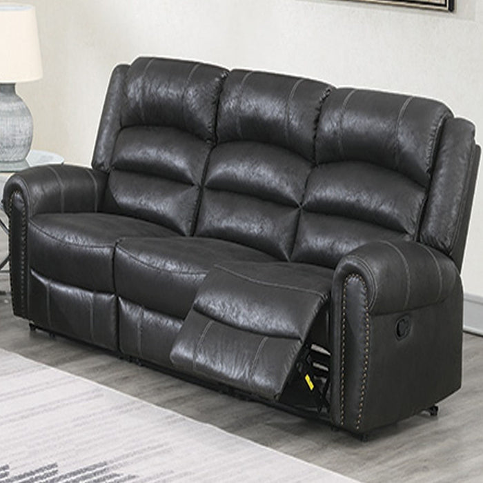 Power Reclining Sofa With Built In USB Port - Black