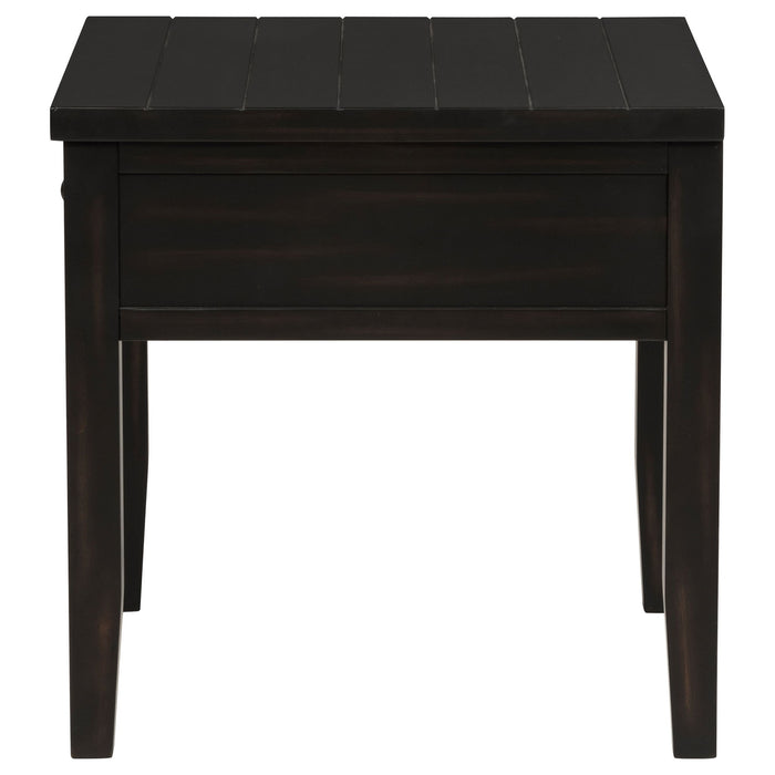 Sutter - 2 Piece Coffee And End Table Set - Dark Brown