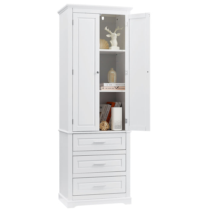Storage Cabinet With 3 Drawers For Bathroom