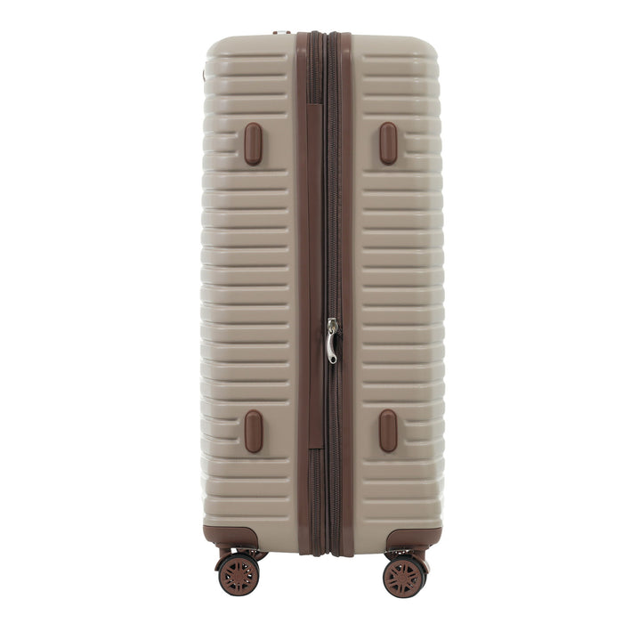 4 Piece Luggage Suitcase Set, Hard Shell Lightweight Expandable Travel Luggage With 4 Packing Cubes