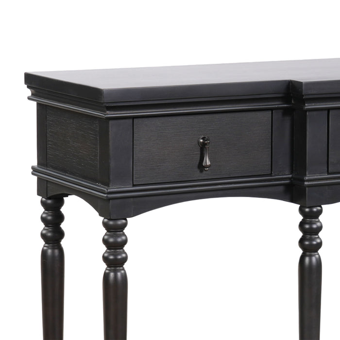 Retro Console Table With 3 Soft Close Drawers