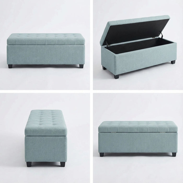 Elegant Tufted Storage Ottoman Bench