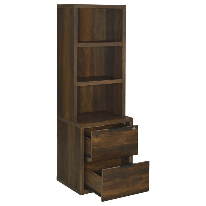 Geary - 3 Shelf Bookcase With USB Charging And Lockable Top Drawer
