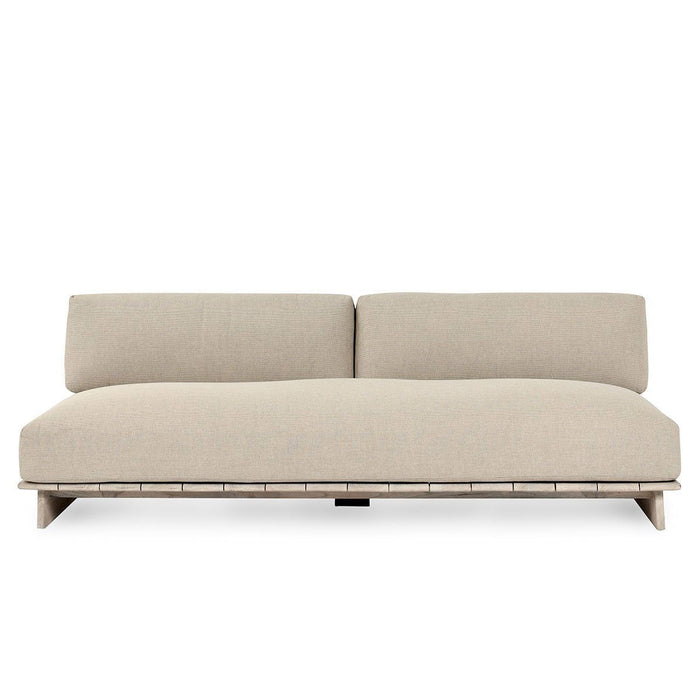Livia - Teak Outdoor Sofa - Taupe