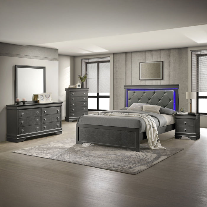 Blaze - Bedroom Set With LED Headboard