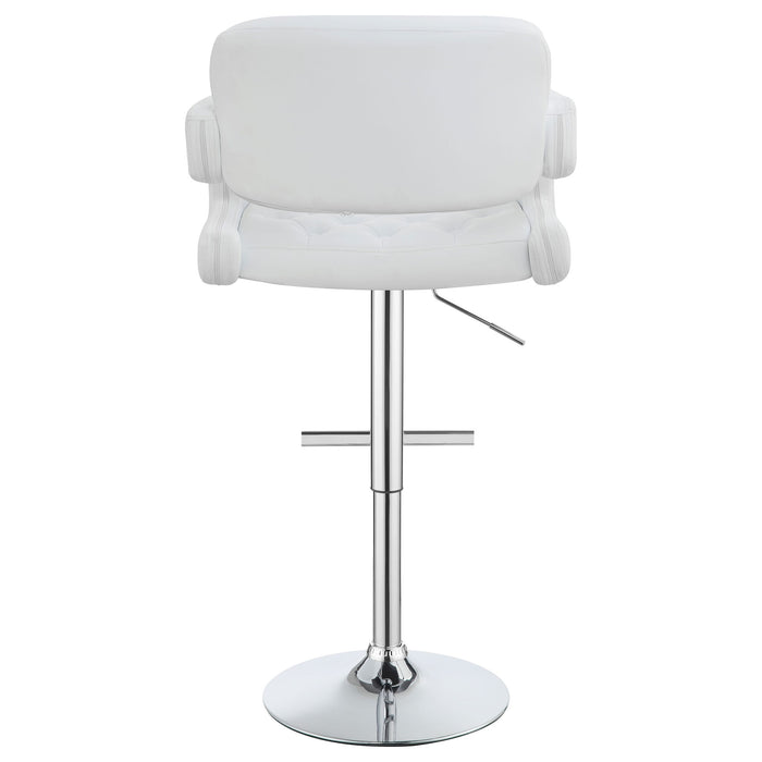 Adjustable Bar Stool With Upholstery